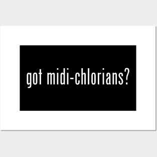 got midi-chlorians? (white) Posters and Art